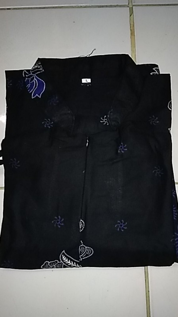 Batik Couple Keluarga - Couple Batik Indonesia Sarimbit Gamis Familly Set Hrb026 Batik Putra Hadi