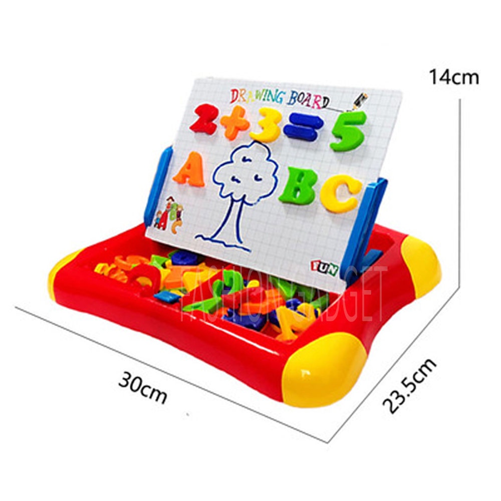 Papan Tulis Magnet 2 In 1 Mainan Edukasi Magnetic Learning Case Drawing Board Mainan ABC Huruf Angka Mainan Angka Magnetic Papan Tulis Magnetik Mainan Kekinian Media Belajar Hadiah Kado Anak Children Toys Playpad Magnetic