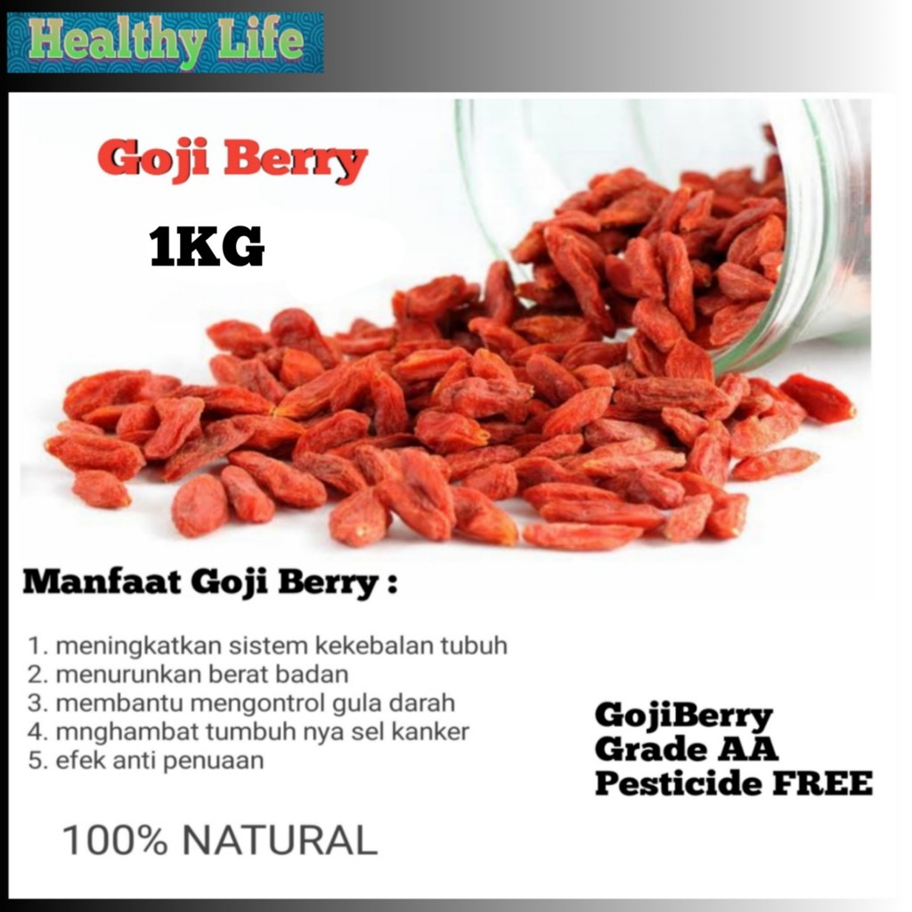 

GOJIBERRY Grade AA / 1 KG GOJIBERI GOJI BERRY SUPERFOOD ORIGINAL NATURAL