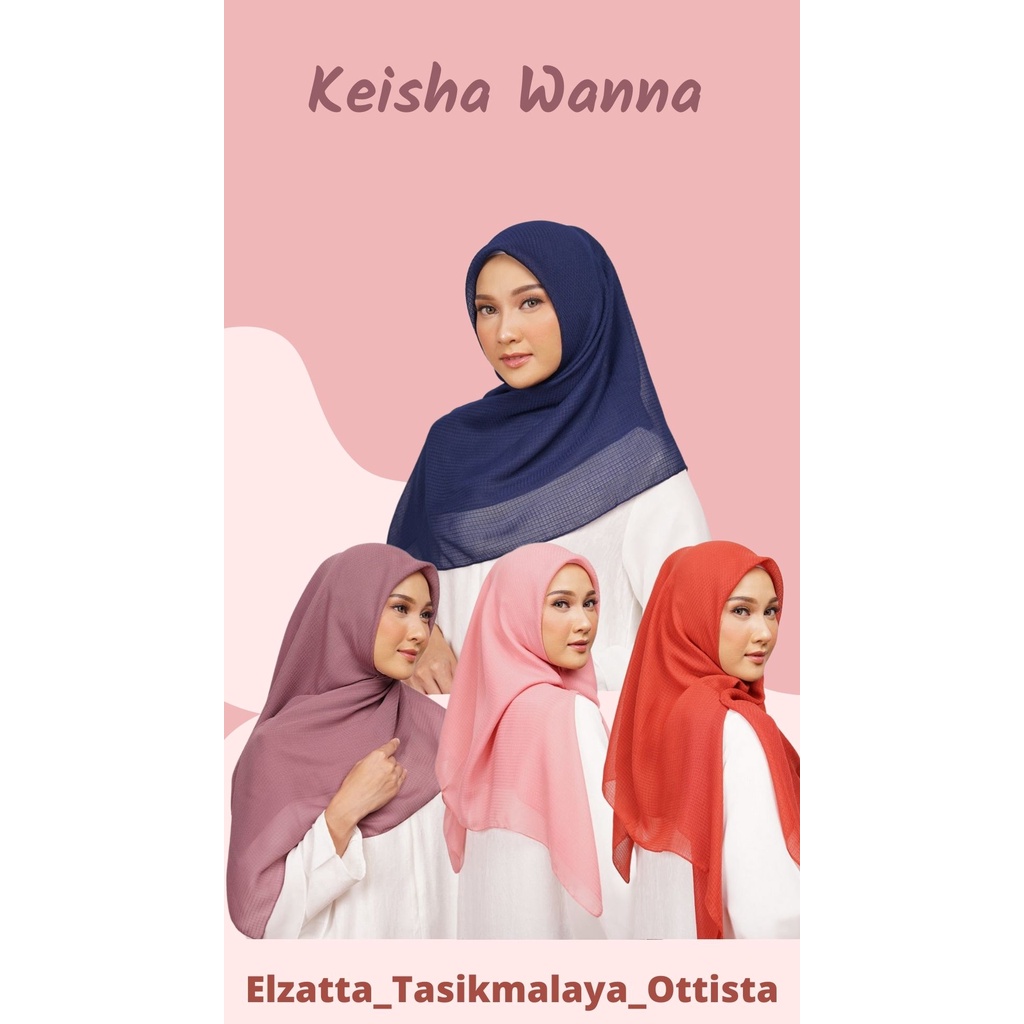 ELZATTA HIJAB SEGI EMPAT KEISHA WANA KERUDUNG ELZATTA JILBAB ELZATTA JILBAB ELZATTA SEGI EMPAT ELZAT