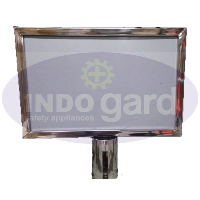 

Sign board frame Tiang antrian stand papan poster signage