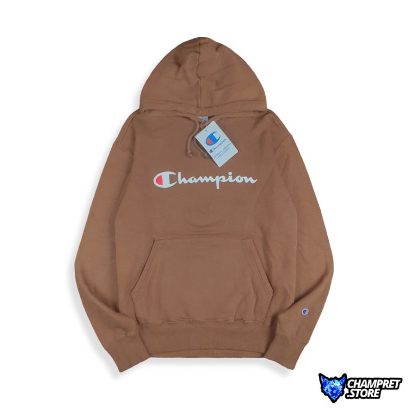 HOODIE CHAMPION ORIGINAL 100% || CHAMPION SCRIPT LOGO HOODED 21FW C3-Q107