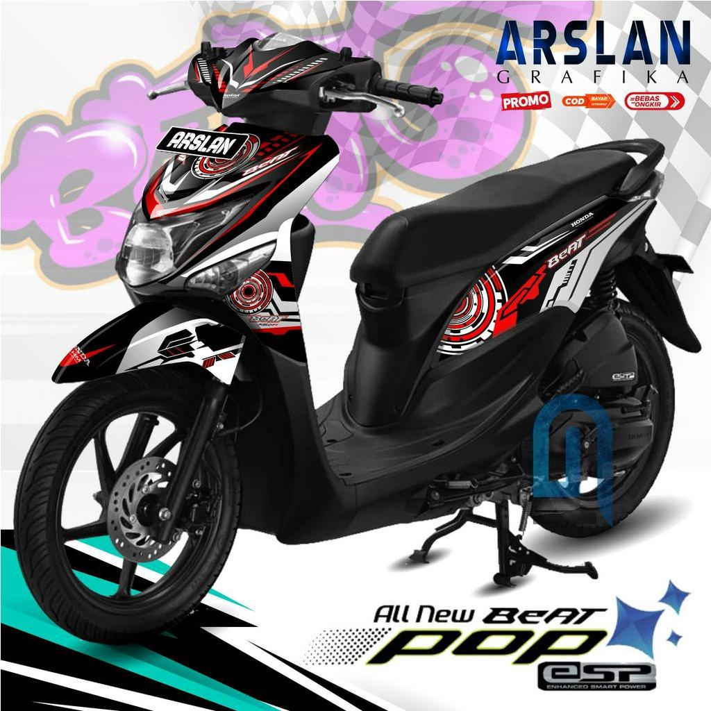 Decal Beat POP Full Body Stiker Beat POP Full Body Dekal Beat POP Full Body Variasi / Desain Hitech