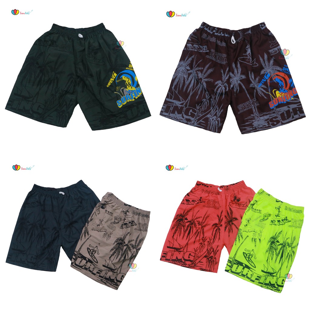 Celana Pantai Surfing Pria fit to XXL / 2 Size - Surfing Pants Hawai Santai Olahraga Boxer Pria