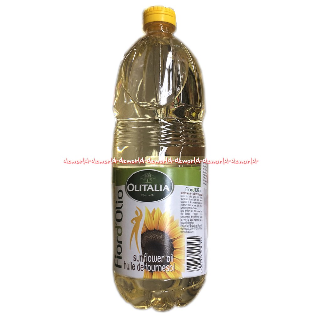 Olitalia Fiord Olio SunFlower 1L Oil Huile De Tournesoi Minyak Goreng Matahari 1Liter Fiordolio Sun Flower Ollitalia