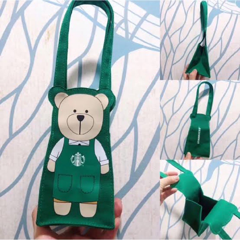 Starbucks Taiwan Bearista ToGo Cup Bag Tas Tenteng Cup