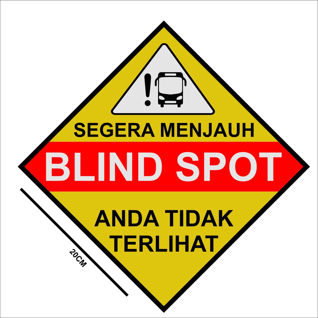 STIKER LOGO BLINT SPOT BUAT MOBIL TRUCK BUS DAN ALAT BERAT