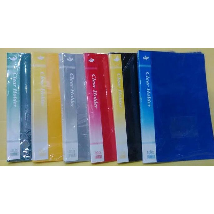 

clear holder 40 lembar folio/f4 felix