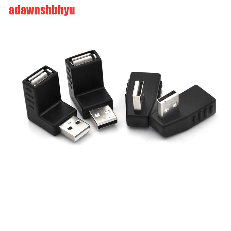 Adaptor Konektor Ekstensi Usb 2.0 Male Ke Female Bentuk L