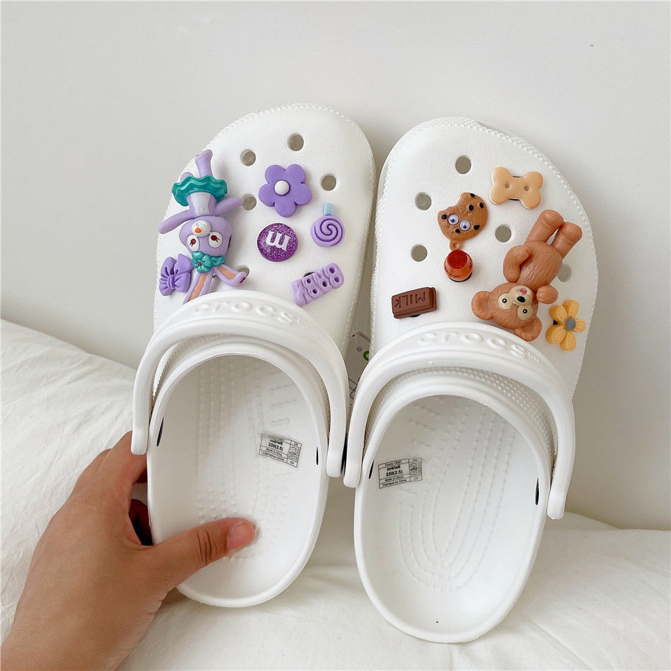 12pcs Kancing Sepatu Desain Kartun Disney croc / jibz / Button croc / Charm / DIY