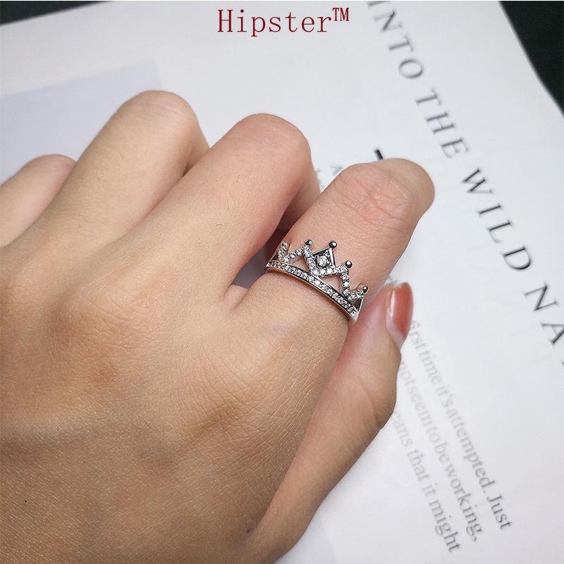 Hot Sale Classic Fashion Inlaid Diamond Crown Ring