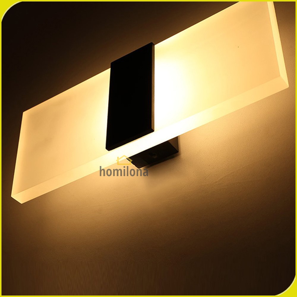 Lampu Hias Dinding LED Corridor Light 3W 6W 3000K Warm White - TaffLED F0011 – Black White