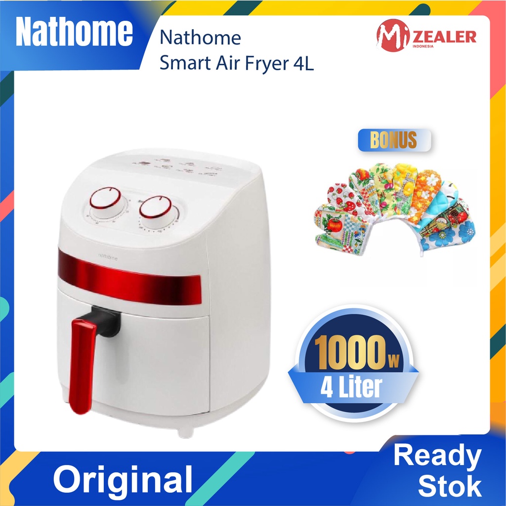 Nathome AIR FRYER, Nathome 4L Air Fryer, Oil-free Zero Fat Healthy High Quality Fryer For Kitchen Appliances