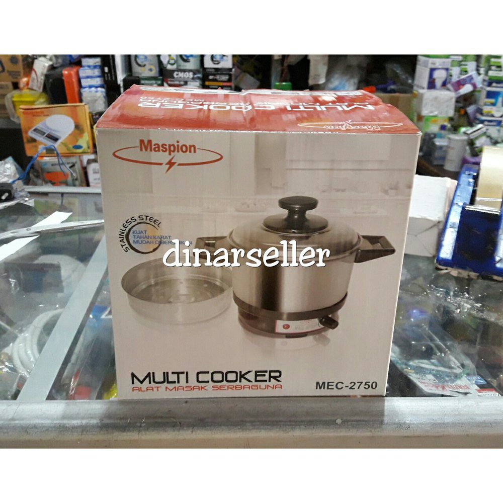 MASPION MEC-2750 / MEC 2750 MULTI COOKER PANCI MASAK ELEKTRIK / PANCI LISTRIK SERBAGUNA Limited