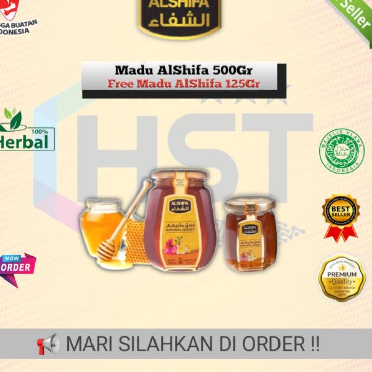 

Madu Alshifa 500gr Free 125gr, Madu Al Shifa Original\Madu 500gr\ Madu \ Madu Sehat \ Madu Manis \ Madu alami \ Madu asli \ Madu al shifa \ Madu olesan