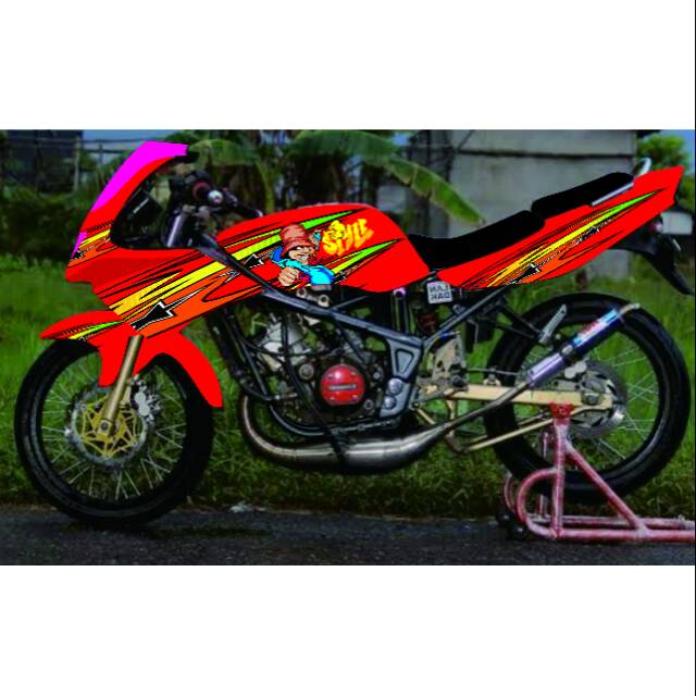 Striping ninja rr old  striping ninja rr variasi striping ninja rr old custome