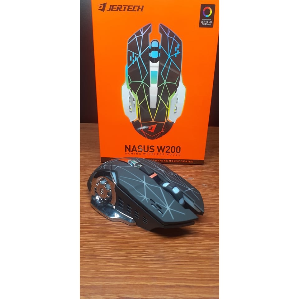 Mouse Wireless Gaming W200 3200 DPI Rechargeable High Precision And High Speed - XOBOX