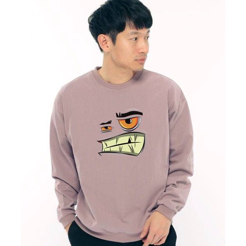 Sorris Crewneck Sweater Pria Fleece Size M - XXL