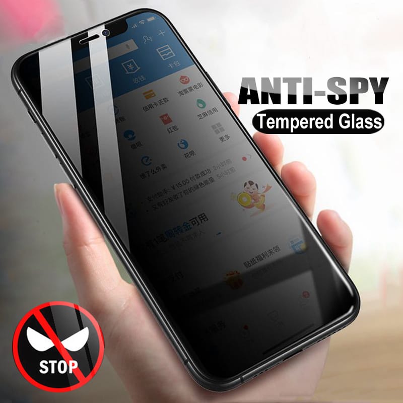 Tempered glass Anti Spy Oppo  A15 Oppo A15S Oppo A16 Oppo A31 Oppo A57 Oppo A73 lama Oppo A75 Oppo A