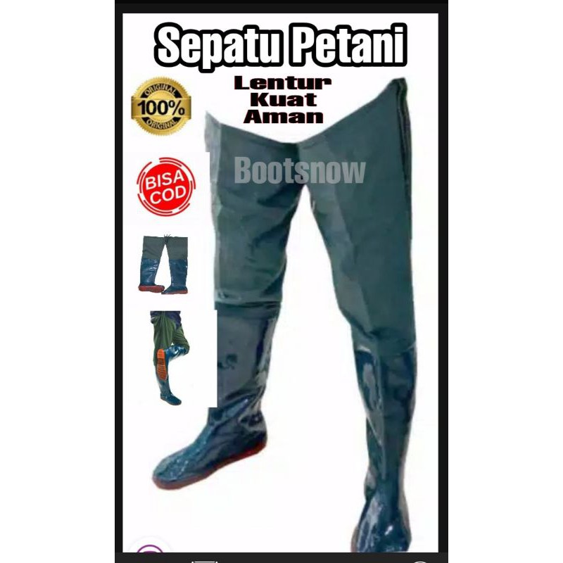 Sepatu petani panjang Sepatu sawah berkwalitas boot petani boots sawah sepatu serbaguna ap boots ( b