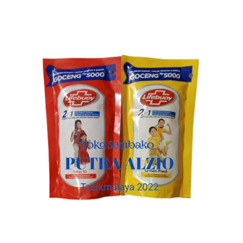 Lifebuoy Sabun Cair 2in 1 Anti Bacterial Hand & Body Wash 90ml