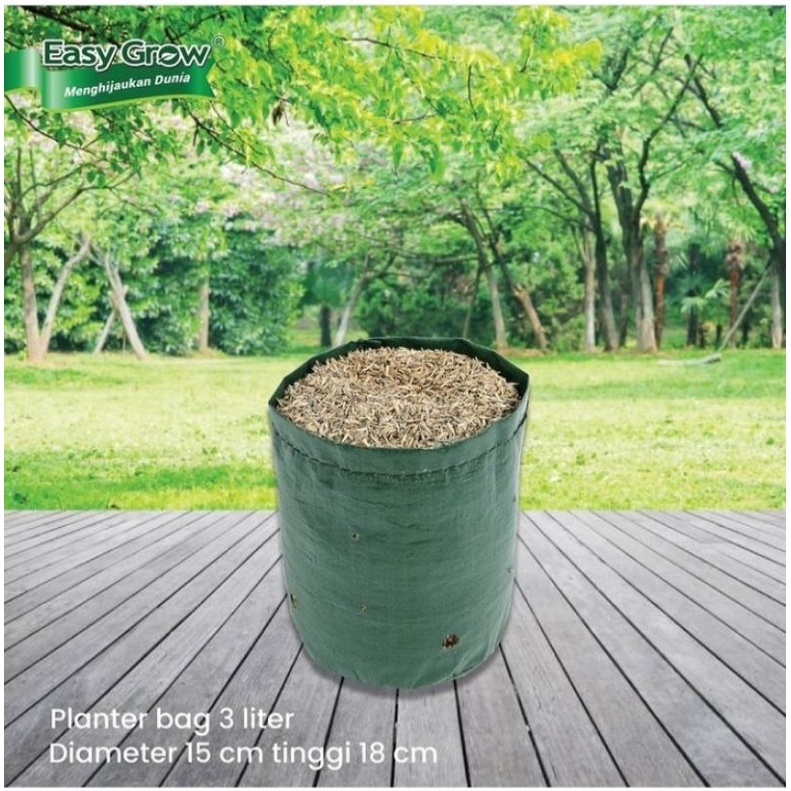 PLANTER BAG 3 LITER EASY GROW / PLANTER.BAG / PLANTERBAG / PLATER BAG / POLIBAG / POLYBAG / POLIBEK 