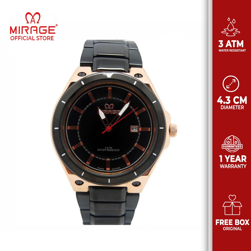 Premium (RRW) Mirage watch Terlaris Keren Mirage ORIGINAL Jam Tangan Pria Tahan Air Original 7569M