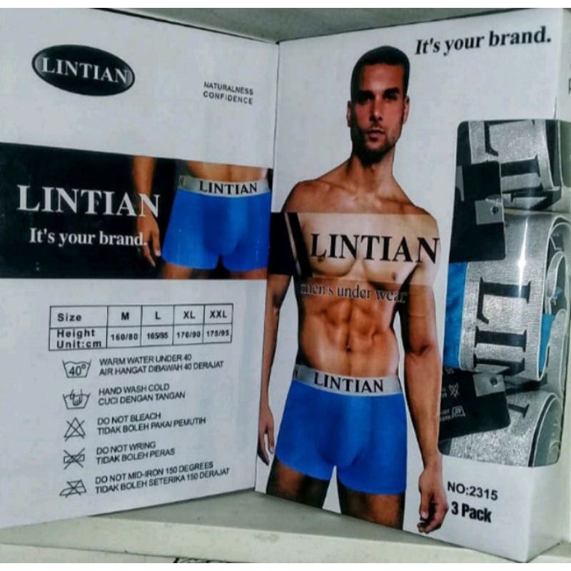 3 pcs celana dalam pria / celana dalam boxer pria / celana dalam pop pria / celana dalam cowok / celana dalam lintian / celana dalam / underwear