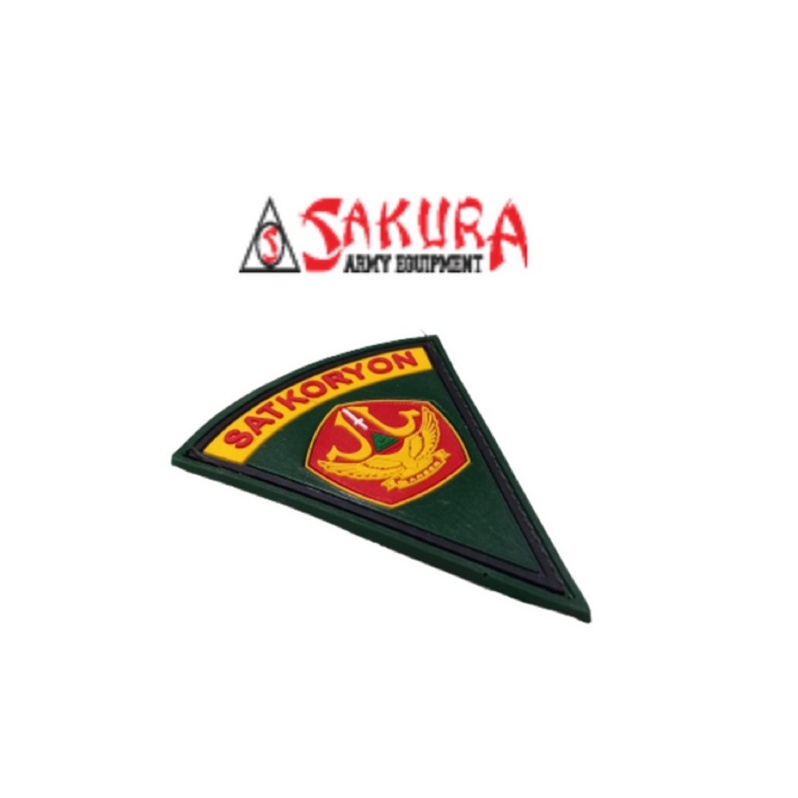 Patch Rubber Velcro SATKORYON BANSER Perekat Tempelan Banser