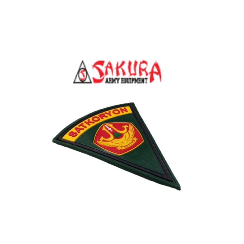 Patch Rubber Velcro SATKORYON BANSER Perekat Tempelan Banser