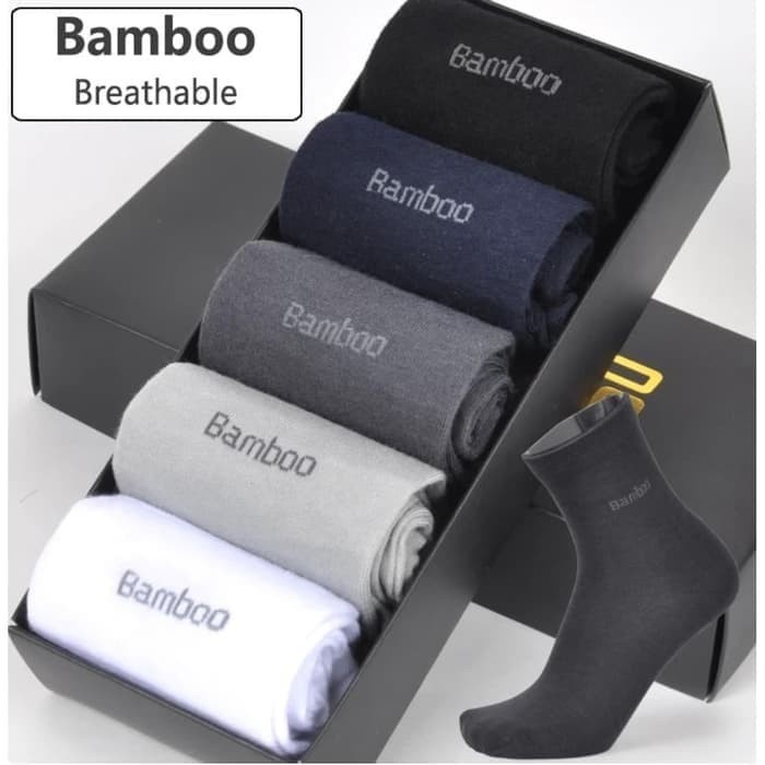 shabrina_fashion Kaos Kaki Pria Kerja High Quality Super Bambu Bamboo Sock BARU!!