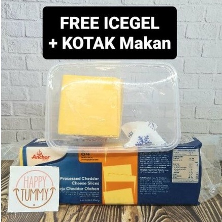 

red cheddar cheese slice anchor repack free icegel + tepak