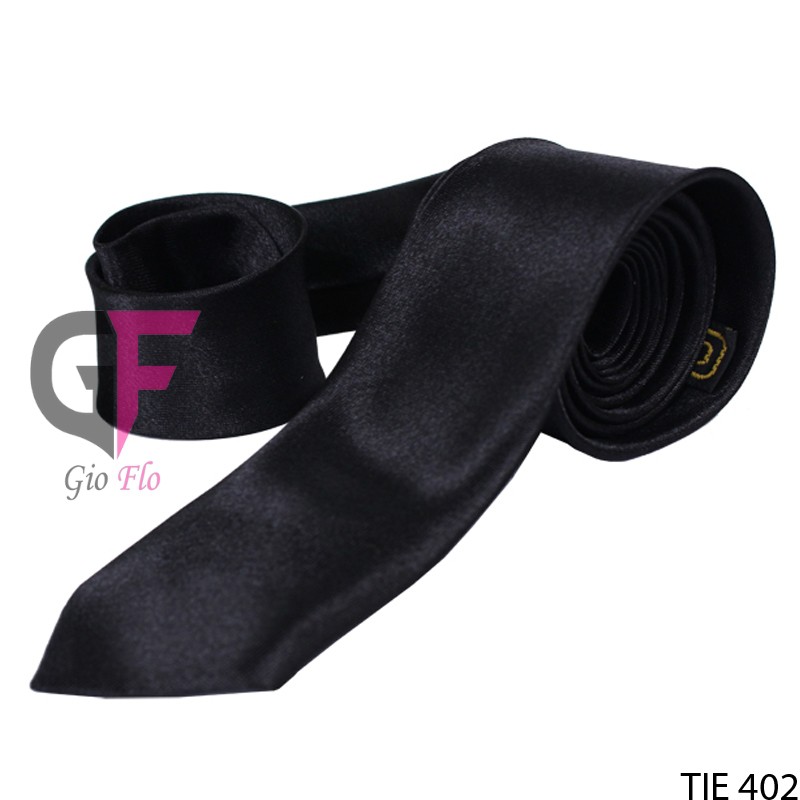 GIOFLO Dasi Pria Kemeja Kerja Pria Slim Black / TIE 402