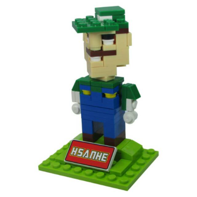 hsanhe nano block lego luigi