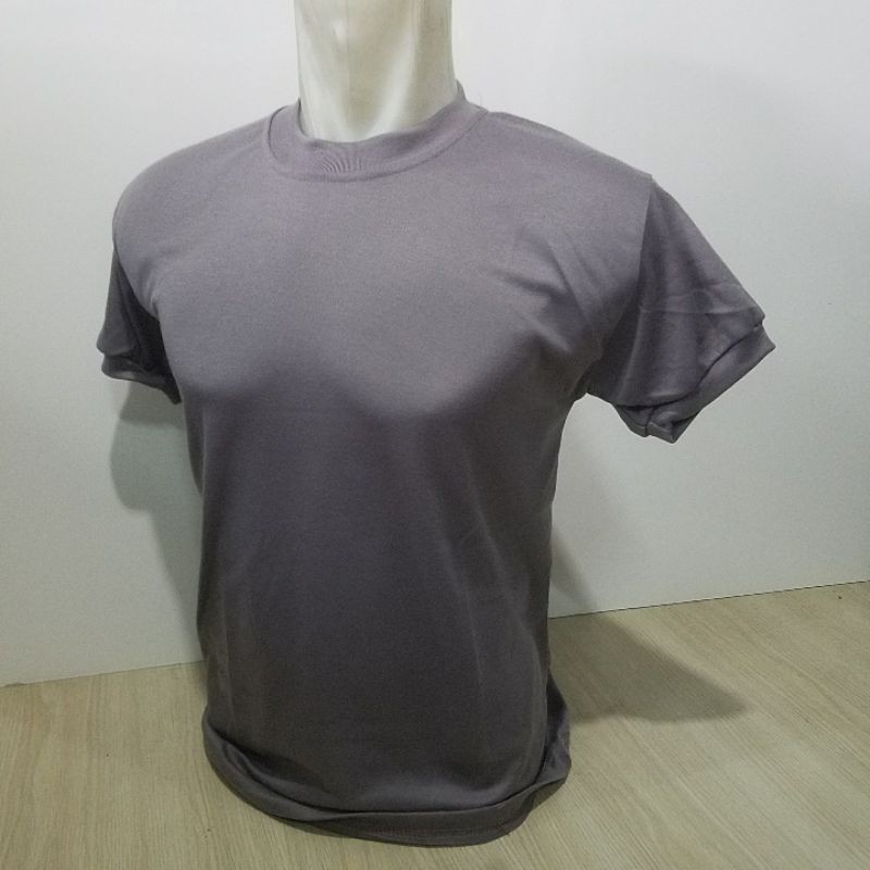 Kaos coklat polos untuk dalaman satpam polisi