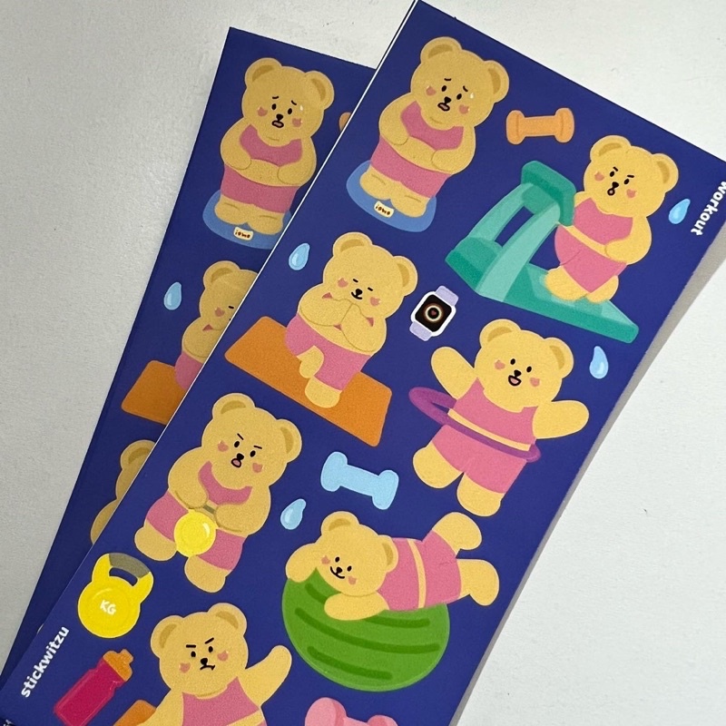 

stickwitzu - workout sticker sheet