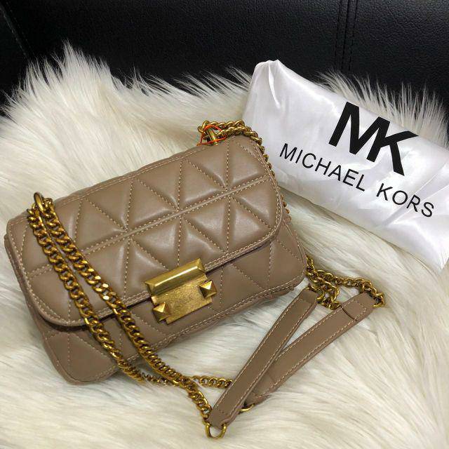 Mk sloan small quilted leather crossbody bag mk sloan 
