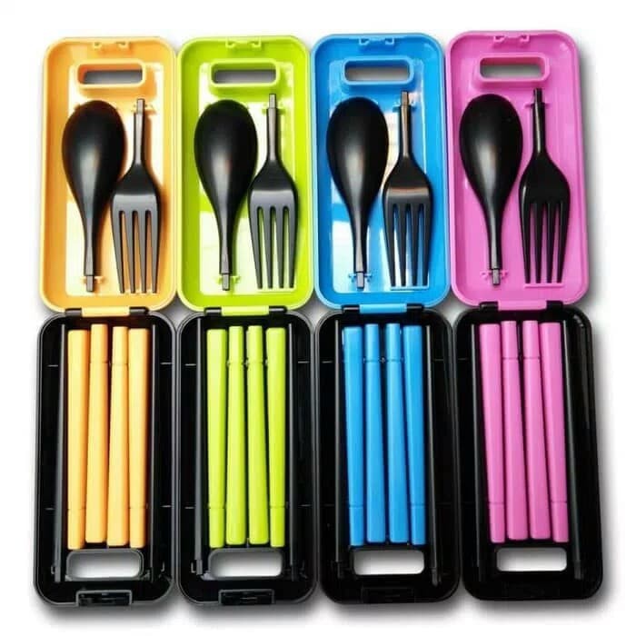 SENDOK MAGIC yunra spoon fork chopsticks SENDOK PORTABLE