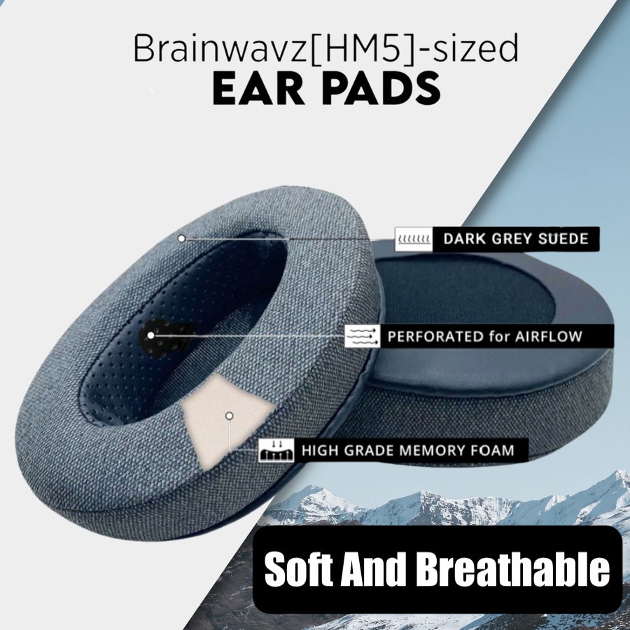 Brainwavz Ear Pads Headphone Earpad Cushion Hybrid Leather Memory Foam