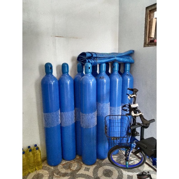 Tabung Argon 6m3 besar + isi untuk las stainless las alumunium las Tig las Mig