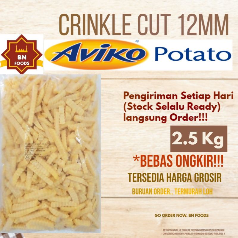

Kentang Frozen Aviko Goreng French Fries Crinkle Cut Makanan Beku