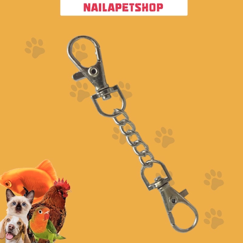 RANTAI KUNCI BESI PENGAMAN GEMBOK PINTU SANGKAR KANDANG BURUNG