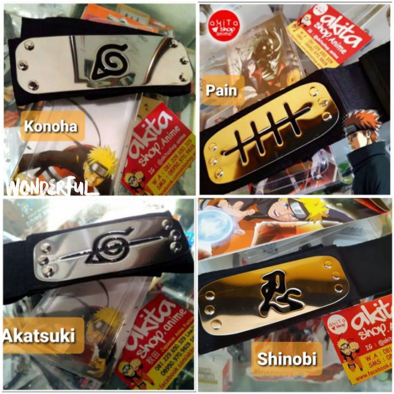 Headband Ikat Kepala Model Anime Naruto