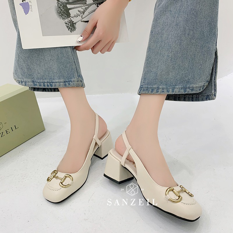 SEPATU TUMIT CEWEK SEPATU IMPORT WANITA GUCCI BLOCK SHOES HEELS A05052