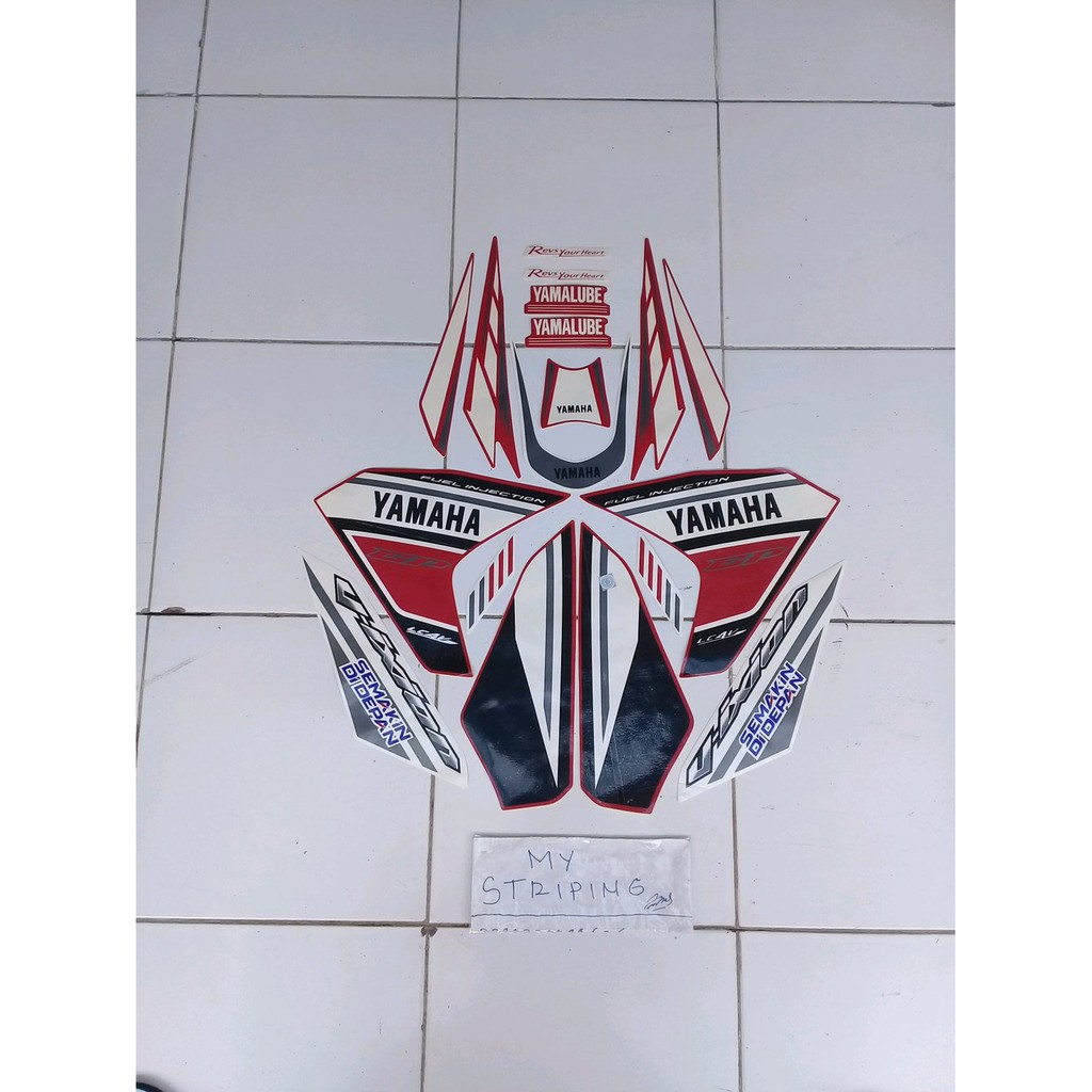 stiker vixion gp 2014 2015 merah