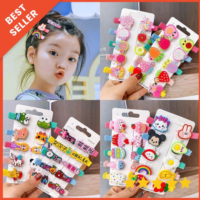 [ TERMURAH ] ZHAFIRA KIDS STORE - SET JEPIT RAMBUT IMPORT GAYA KOREA / JEPIT RAMBUT ANAK IMPORT