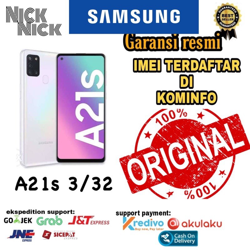 PROMO Cuci Gudang HP SAMSUNG GALAXY A21s Ram3 Rom32(GARANSI RESMI SAMSUNG INDONESIA)