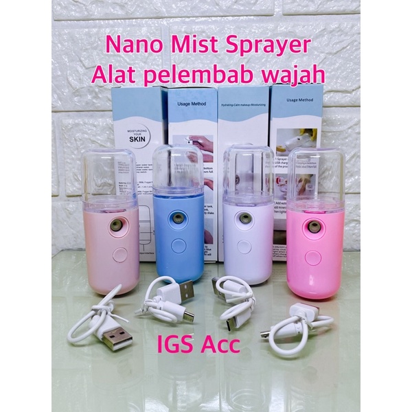 Nano Spray Portable Mist Sprayer Perawatan Wajah Pelembab Wajah Usb