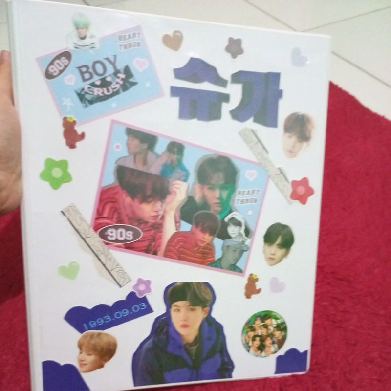 

Binder Photocard Bantex A4 Cover suga Plus sleeve