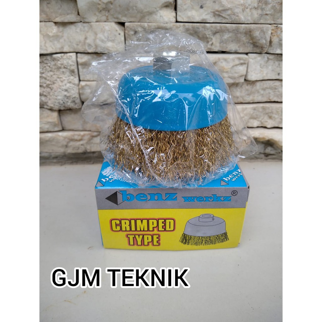 Sikat kawat mangkok - Cup Brush 3 inchi benz - Murah